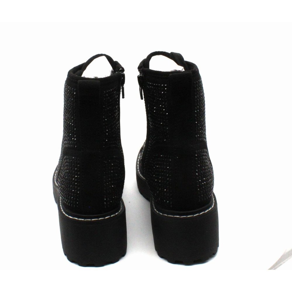 Madden Girl Carra Lace-Up Lug Sole Combat Boots - Picture 4 of 7